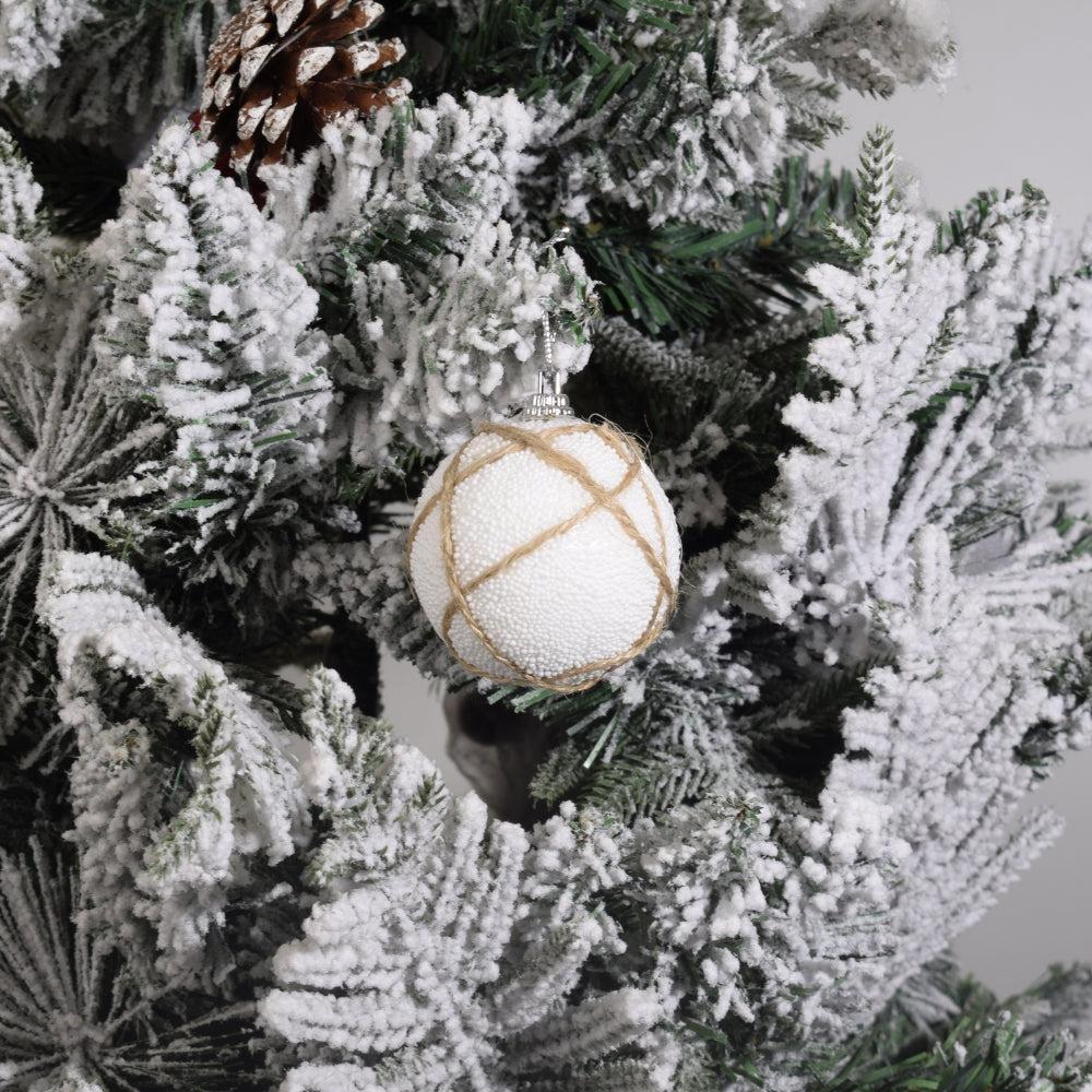 Christmas Party Ornaments Foam Christmas Tree Decoration Ball 6PCS