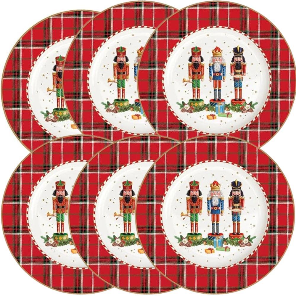 Christmas Plates "Vintage Nutcracker" Porcelain Diameter 25Cm