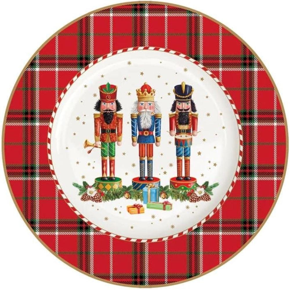 Christmas Plates "Vintage Nutcracker" Porcelain Diameter 7Pcs 1 pcs 30Cm 6 Pcs 20Cm
