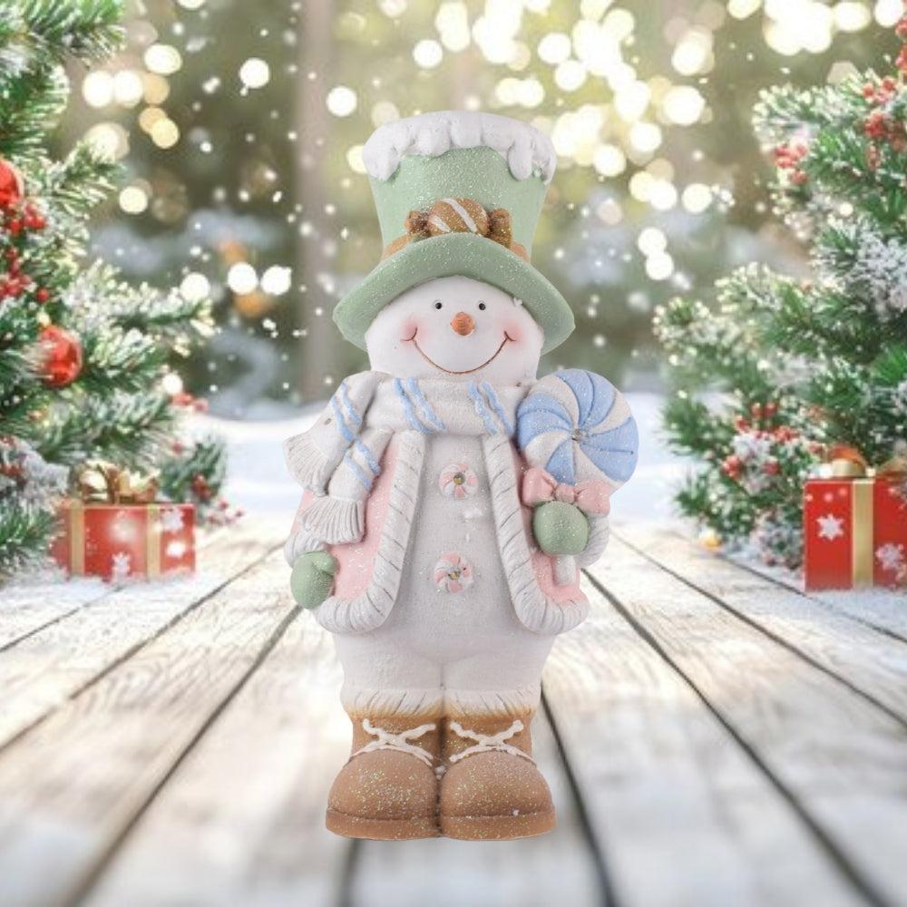 Christmas Snow Monkey Figure with LED 43cm