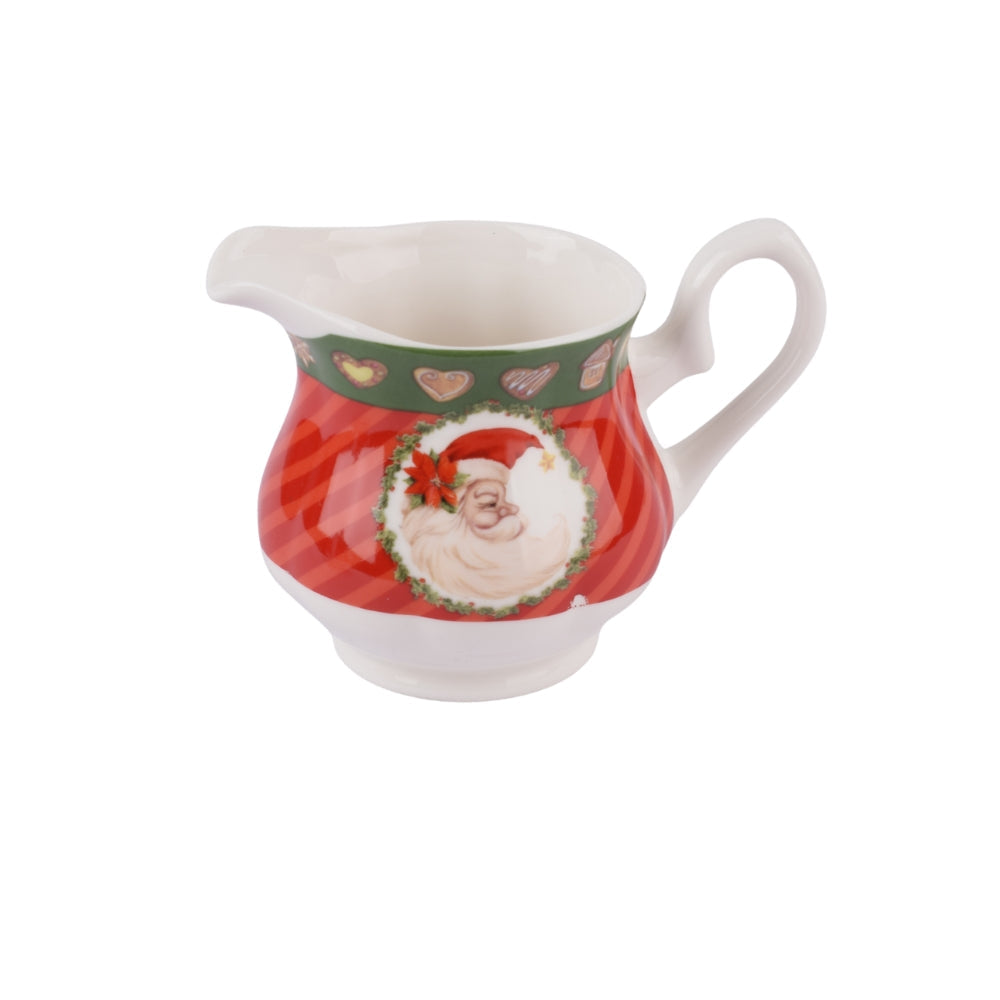 Christmas Sugar Bowl & Creamer Set – Santa Desig