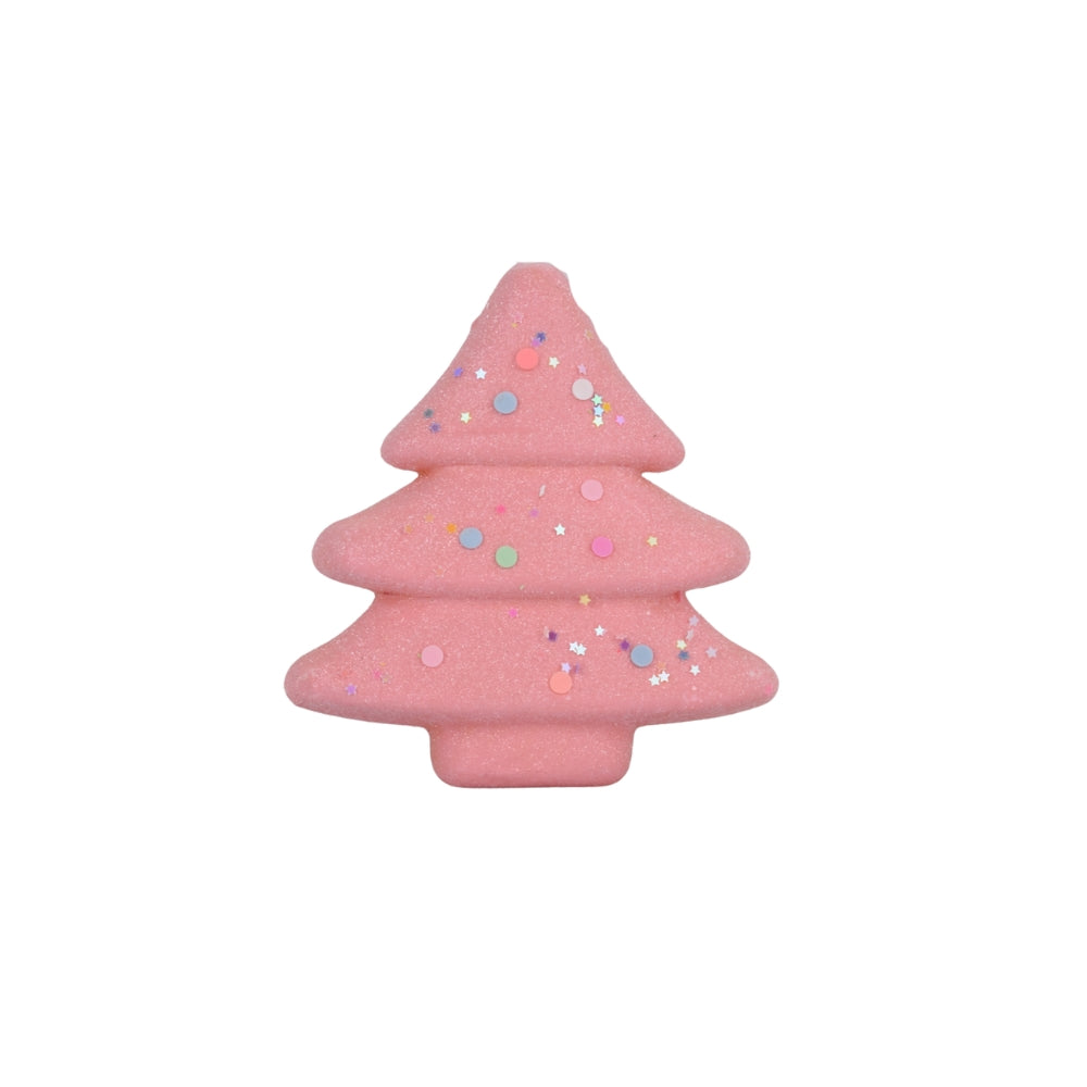 Christmas Tree Decoration - Pink Tree with Glitter