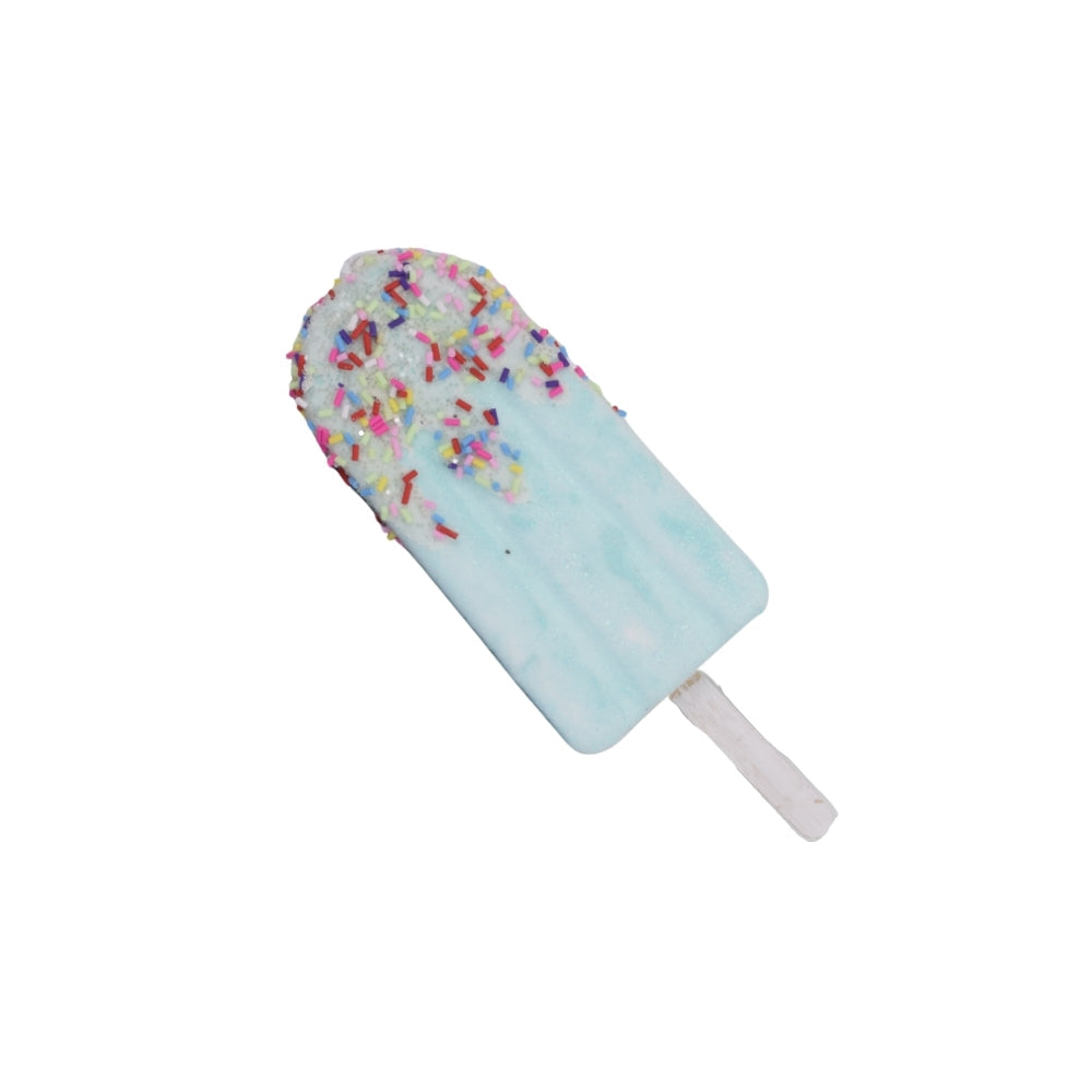 Christmas Tree Decoration - Popsicle with Sprinkles - Blue