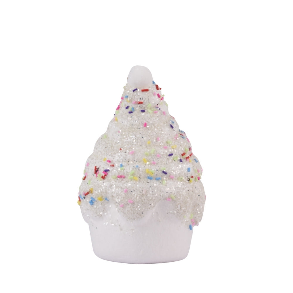 Christmas Tree Hanging Ornament Sweet for Restaurant Themed Party Dorm White Ice Cream Cone