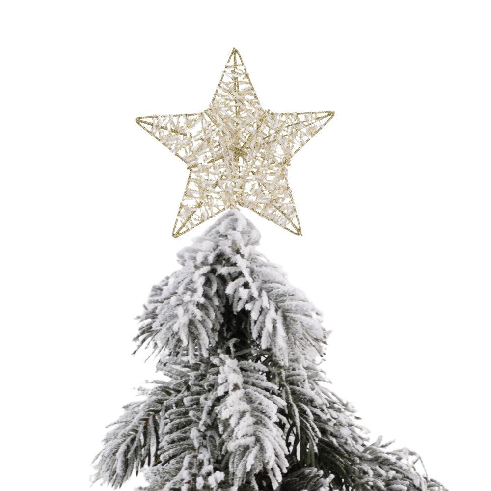 Christmas Tree Star Topper Glitter Star Tree Topper Gold Star Tree Topper for Christmas Tree Decorations Christmas Tree Ornaments