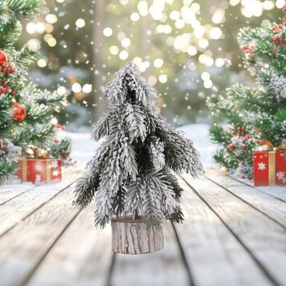 ChristmasTree,TabletopSnowCoveredChristmasTree,ArtificialMiniChristmasTreeDecoration 30Cm