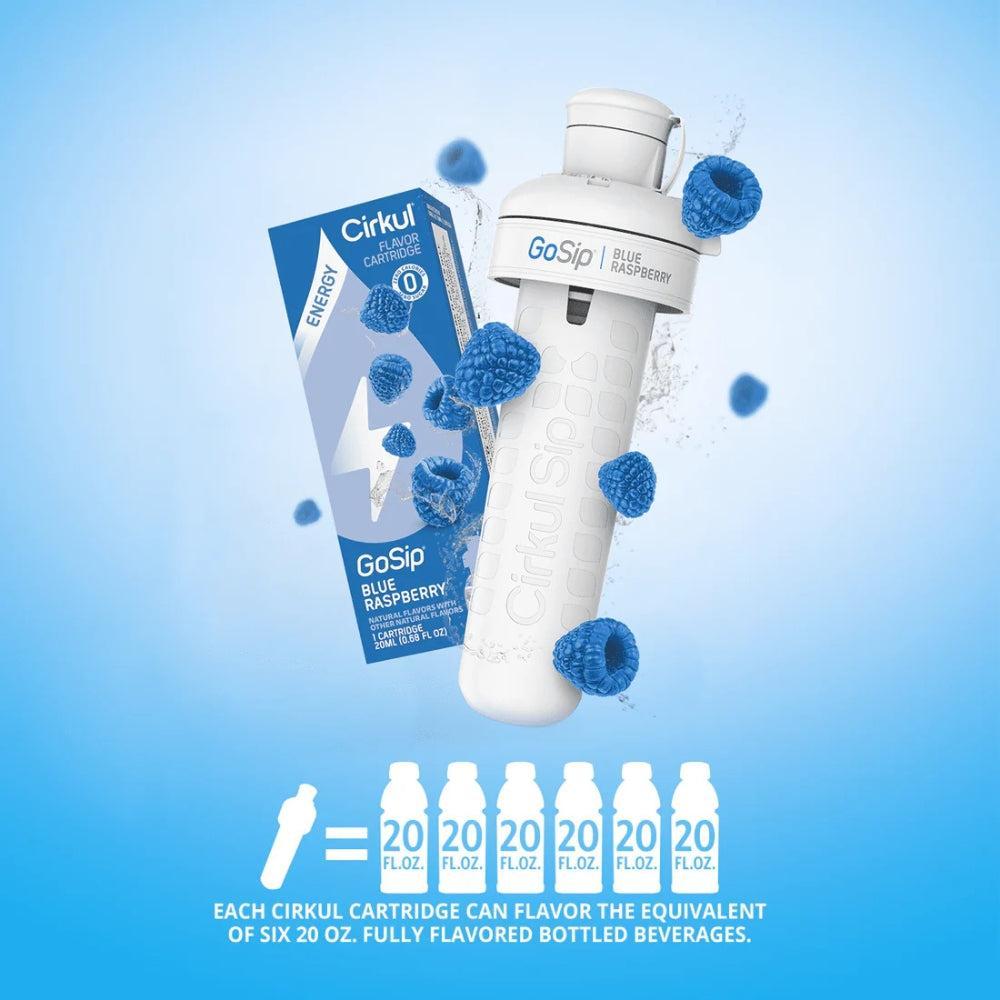 Cirkul GoSip Blue Raspberry Flavor Cartridge, Drink Mix