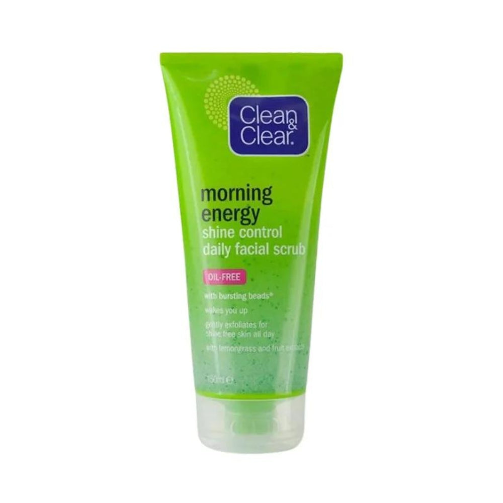 Clean & Clear Morning Energy Shine Control Daily Facial Scrub 150ml