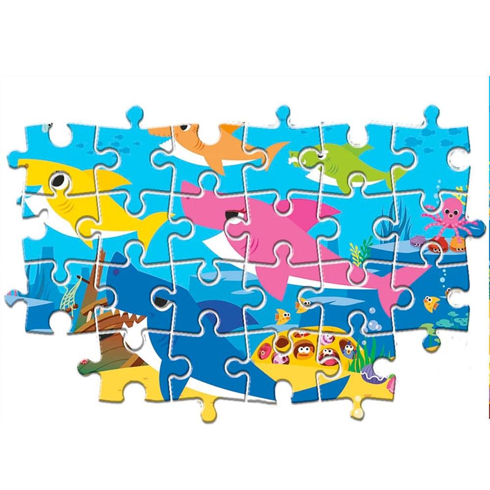 Clementoni 23751 Baby Shark Supercolor Puzzle For Children, 104 Maxi