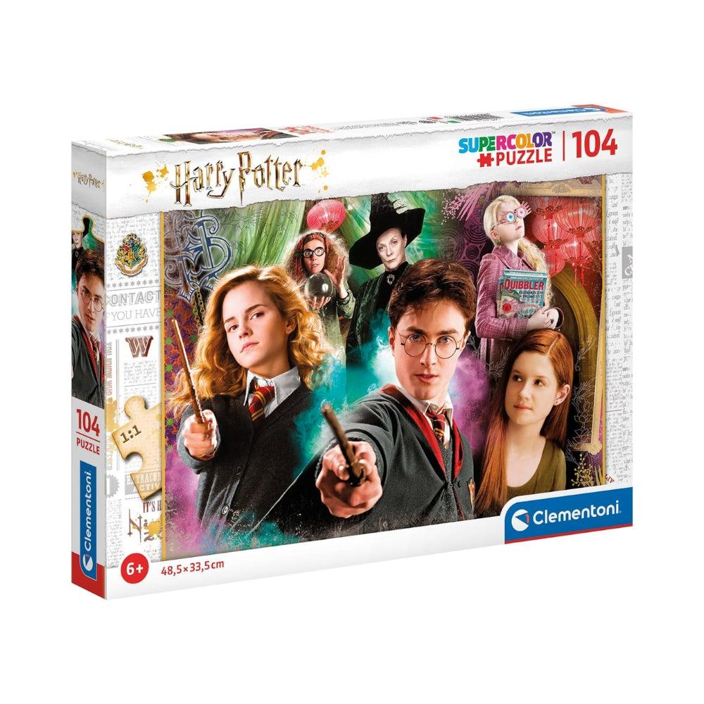Clementoni 25712 Harry Potter Supercolor Puzzle For Children - 104 Pcs , Ages 6 Years Plus, Multicoloured, 25 x 34.3 x 3.5 cm