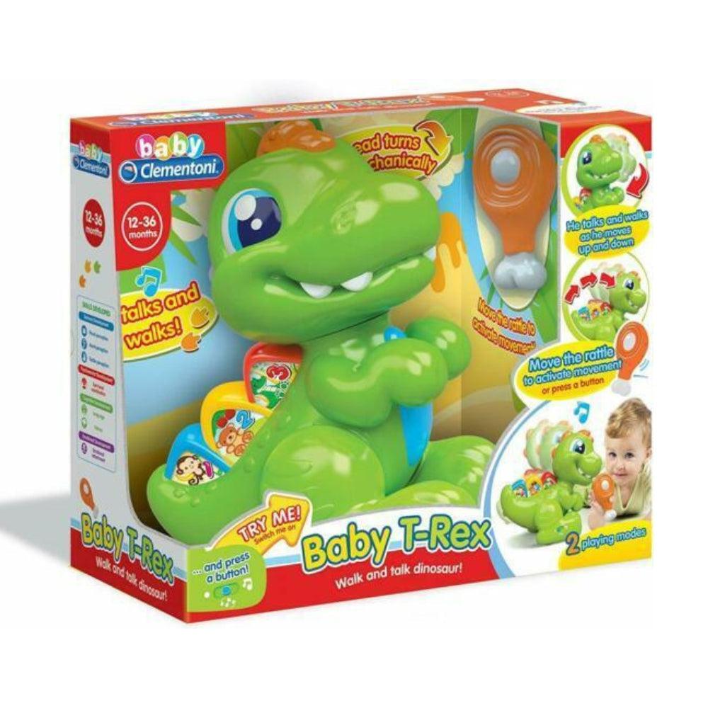 Clementoni Baby T-Rex Educative Electronic Talking Dinosaur Toy - 61260
