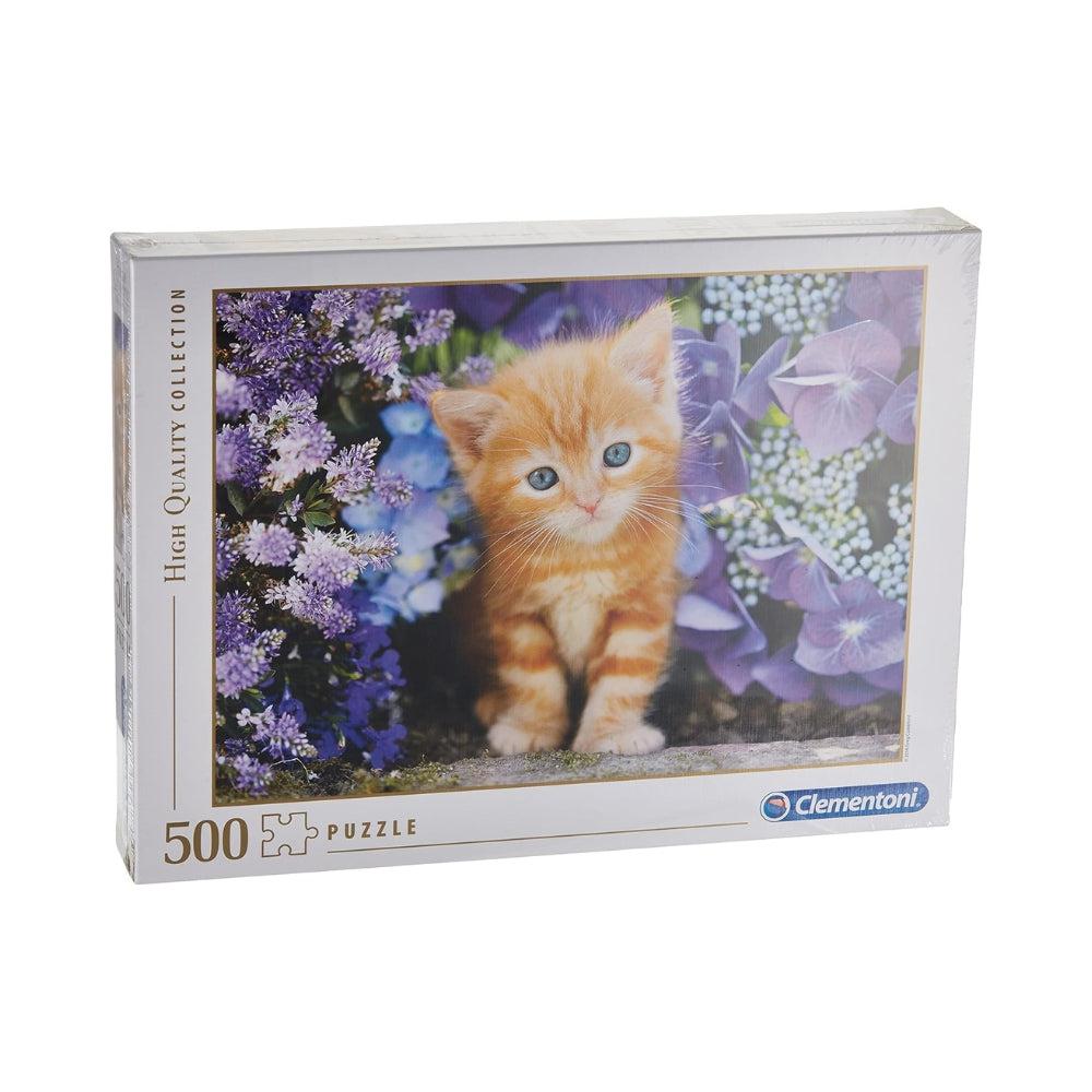 Clementoni "Ginger Cat In Flowers" Puzzle (500 Pcs)