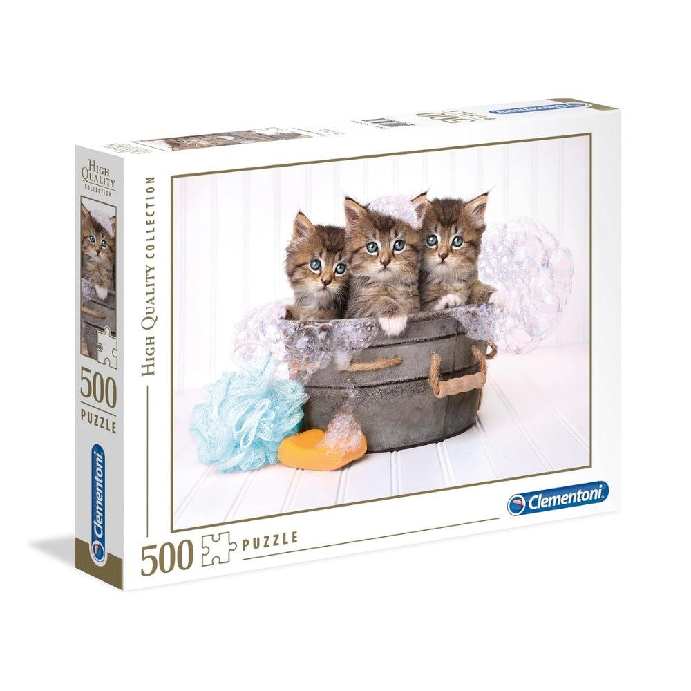 Clementoni Kittens And Soap 500 Pcs Jigsaw Puzzle For Adults