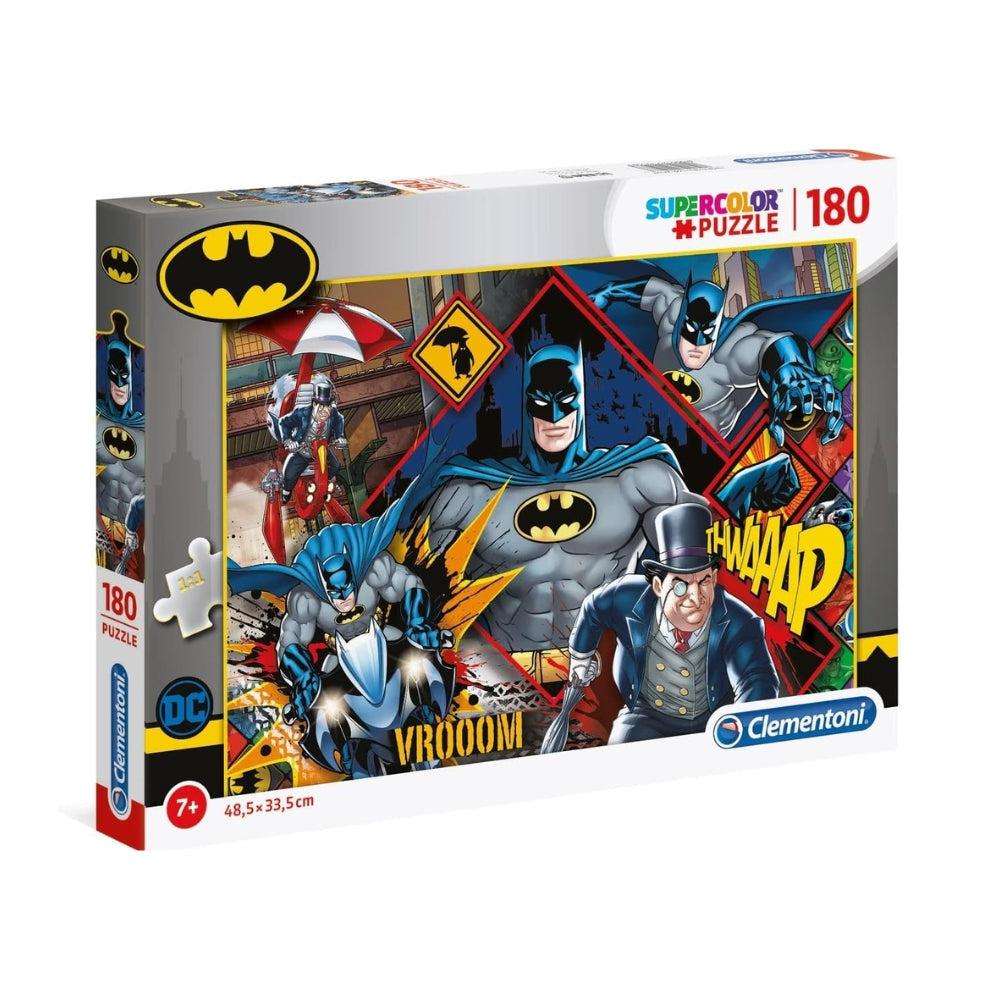 Clementoni Puzzle Batman DC Comics 180 pzs Batman-180 Pcs Enfant-Fabriqué En Italie, 7 Ans Et Plus, 29108, Multicolour, One Size