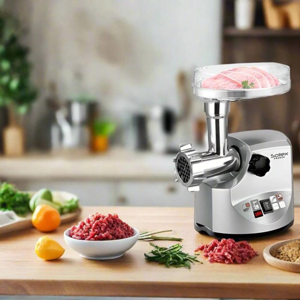 Clio Optima Plus 2000W Max Powerful Electric Meat Grinder Home Sausage Stuffer Meat Mincer Food Processor