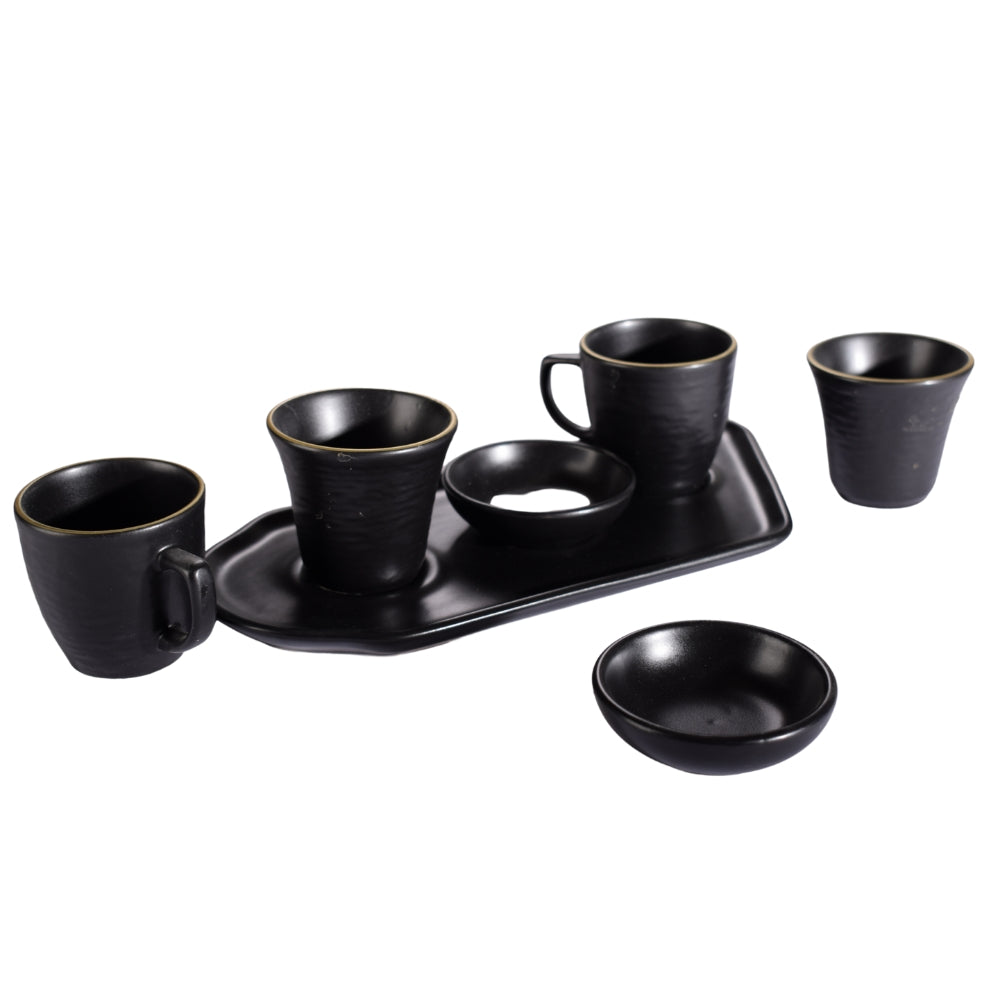 Coffee Set Of 4 Cups Black