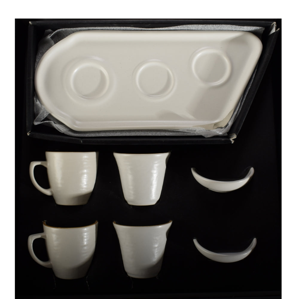 Coffee Set Of 4 Cups White
