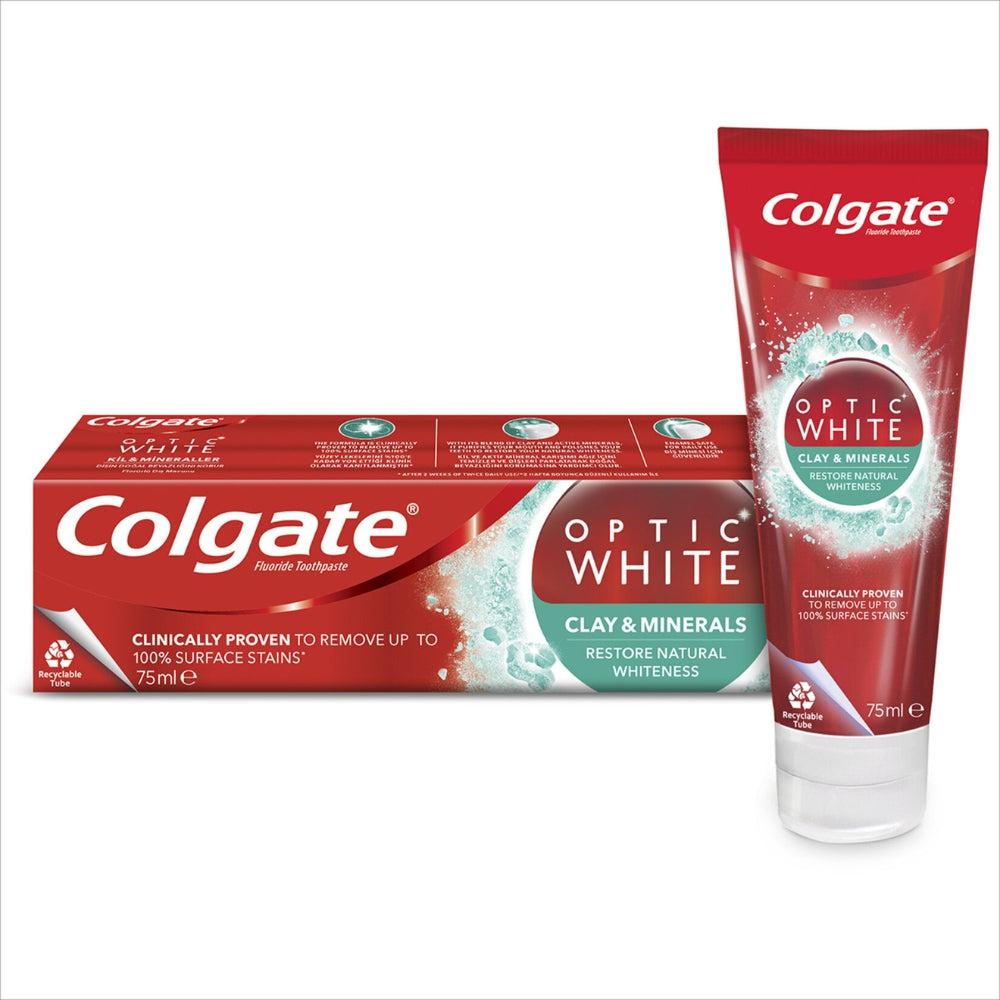 Colgate Optic White Clay And Minerals 75ml