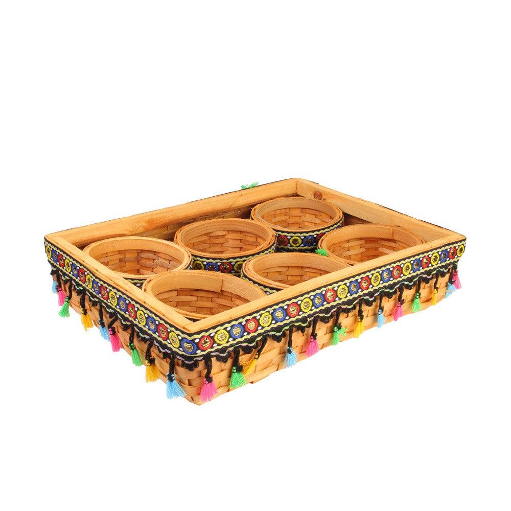 Colorful Oriental Tray Set