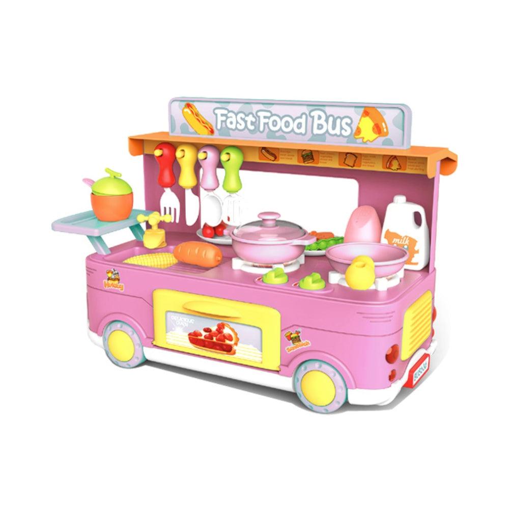 Cook Fun Fast Food Bus Toy (33 Pcs)