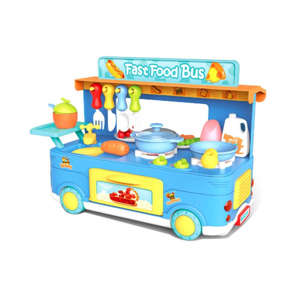 Cook Fun Fast Food Bus Toy (33 Pcs)