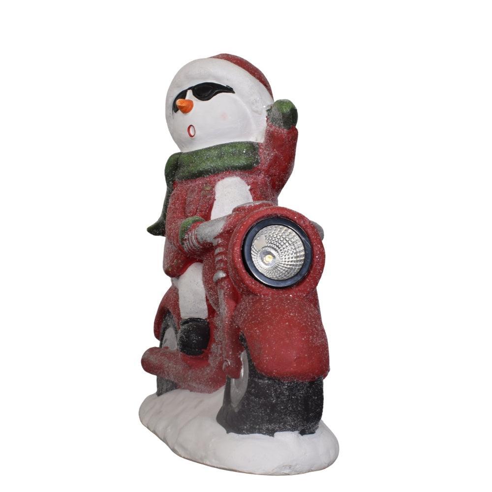 Cool Snowman on a Christmas Ride