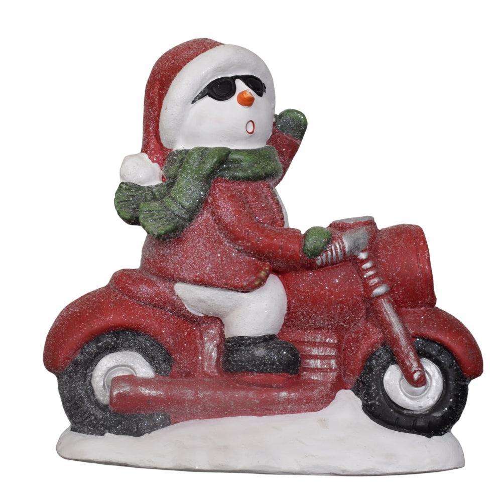 Cool Snowman on a Christmas Ride
