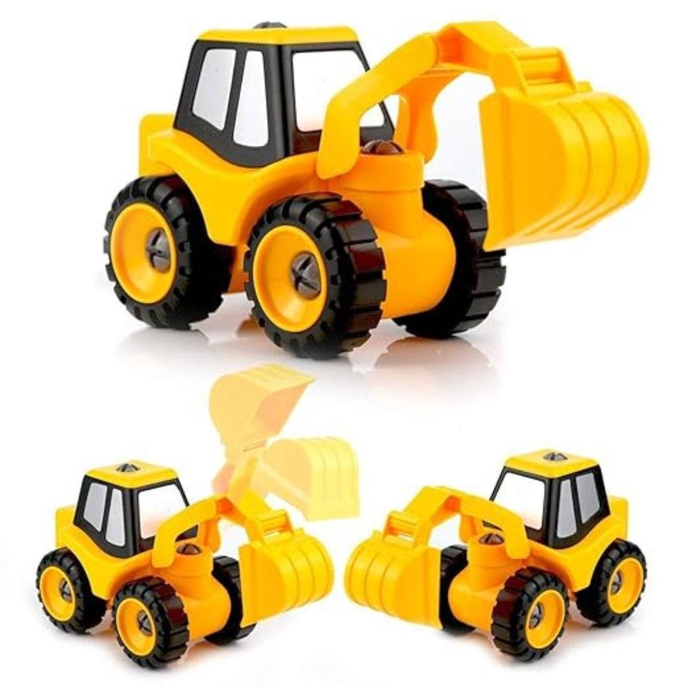 Crackles DIY Take-Apart Assembly Construction Excavator Vehicles with Safe Screw Driver