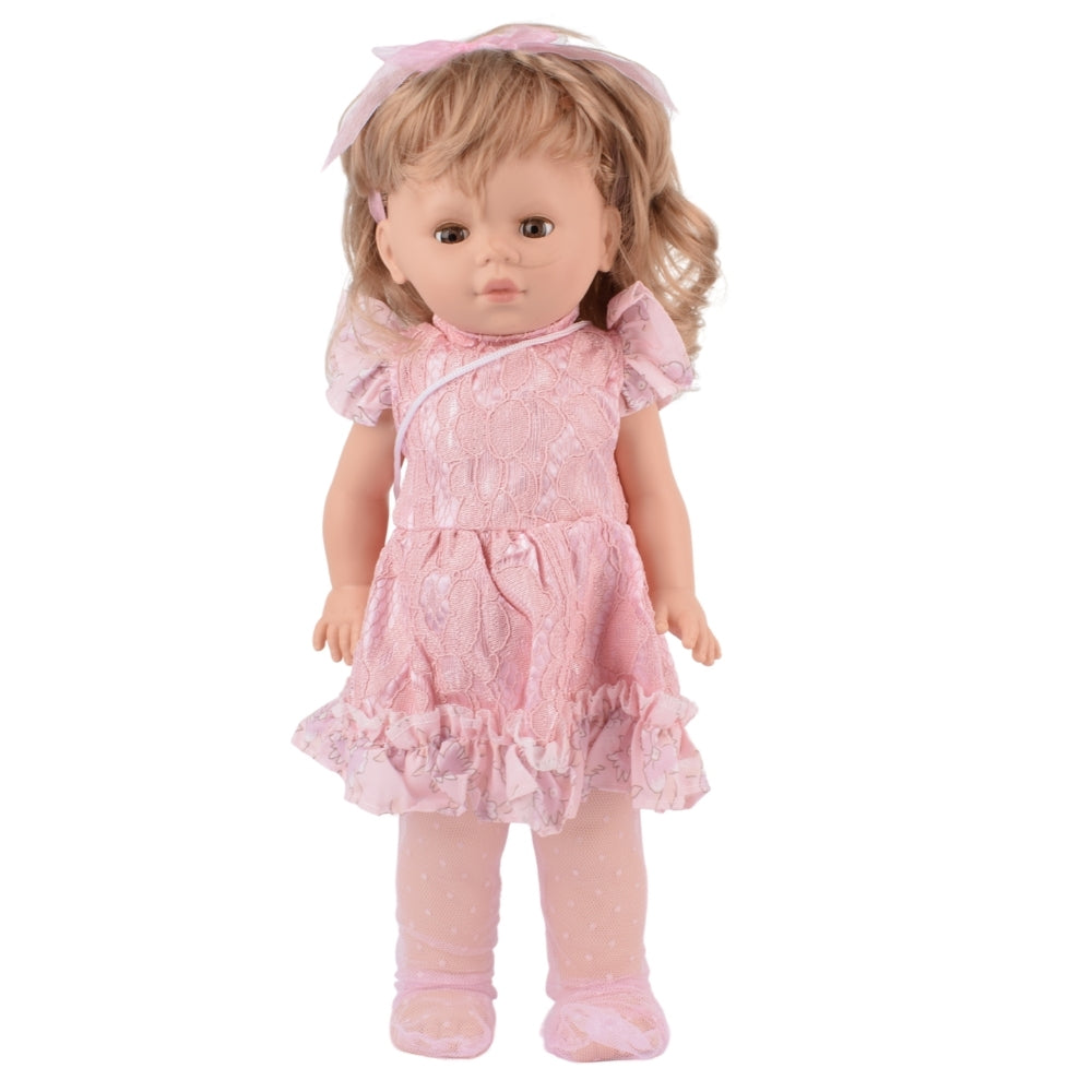Cufan Fashion Doll in Pink Lace Dress