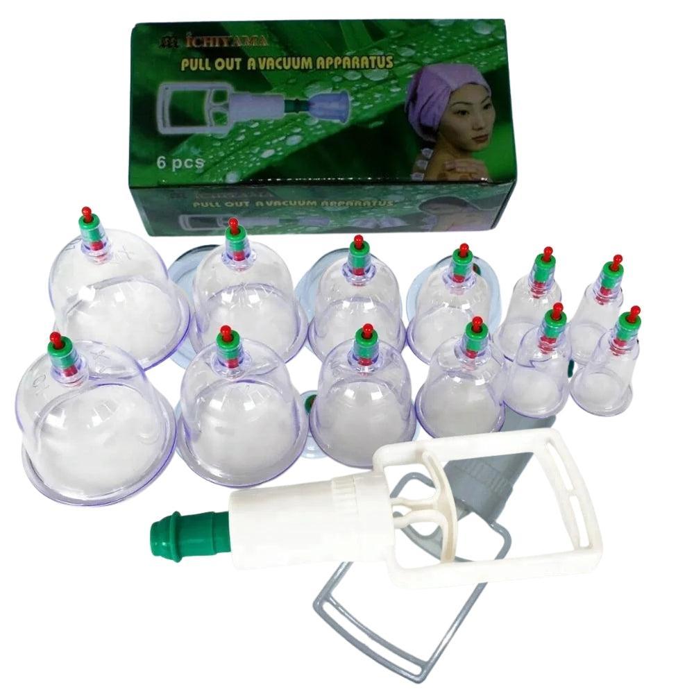 Cupping Hijama Cups with 12 Cups Cupping Set Guasha Set Chinese Wet Cupping Massage