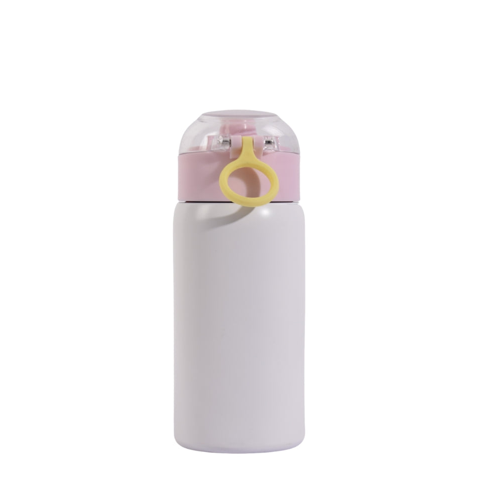 Cute Bunny-Themed Water Bottle – "Miss You" Design (Pink & White)
