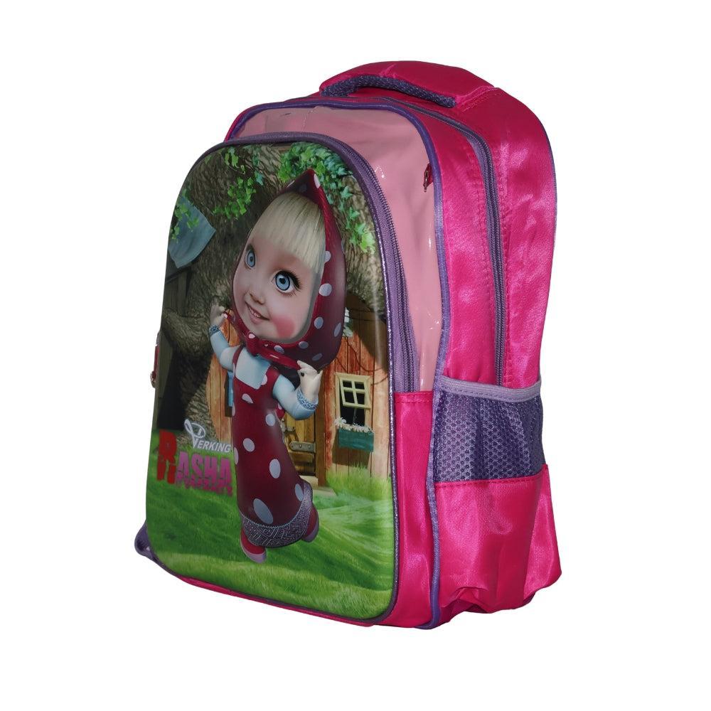 Cute Cartoon Masha Kids Backpack Set