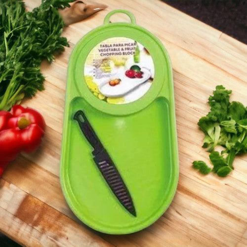 Cutting Board for every fruit or vegetable you need with knife chopping block