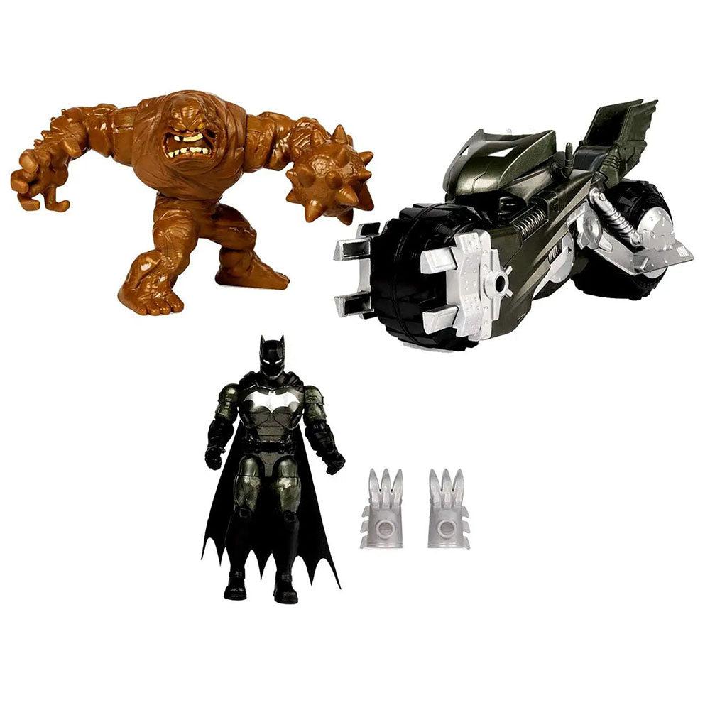 DC Batman The Caped Crusader Batcycle Action Figure Set [Batman Vs. Clayface]