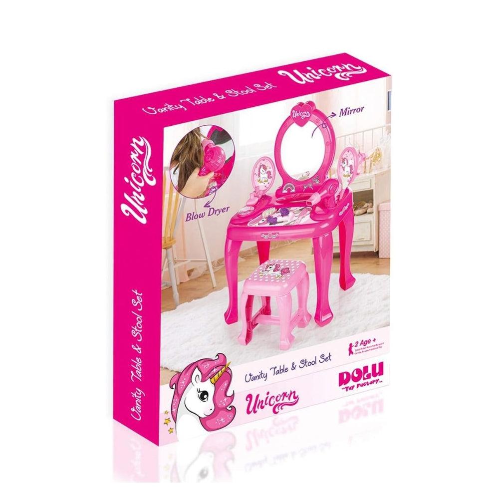 Dolu Vanity Table & Stool Set