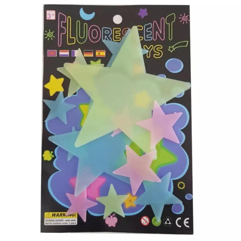 Dark Radium Wall Stickers for Kids Bedroom, Room Ceiling and Wall Decals (Set of 10)