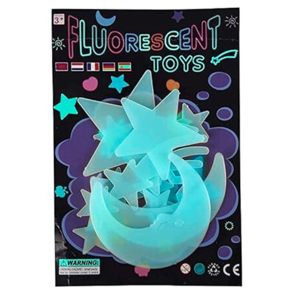 Dark Radium Wall Stickers for Kids Bedroom, Room Ceiling and Wall Decals (Set of 10)