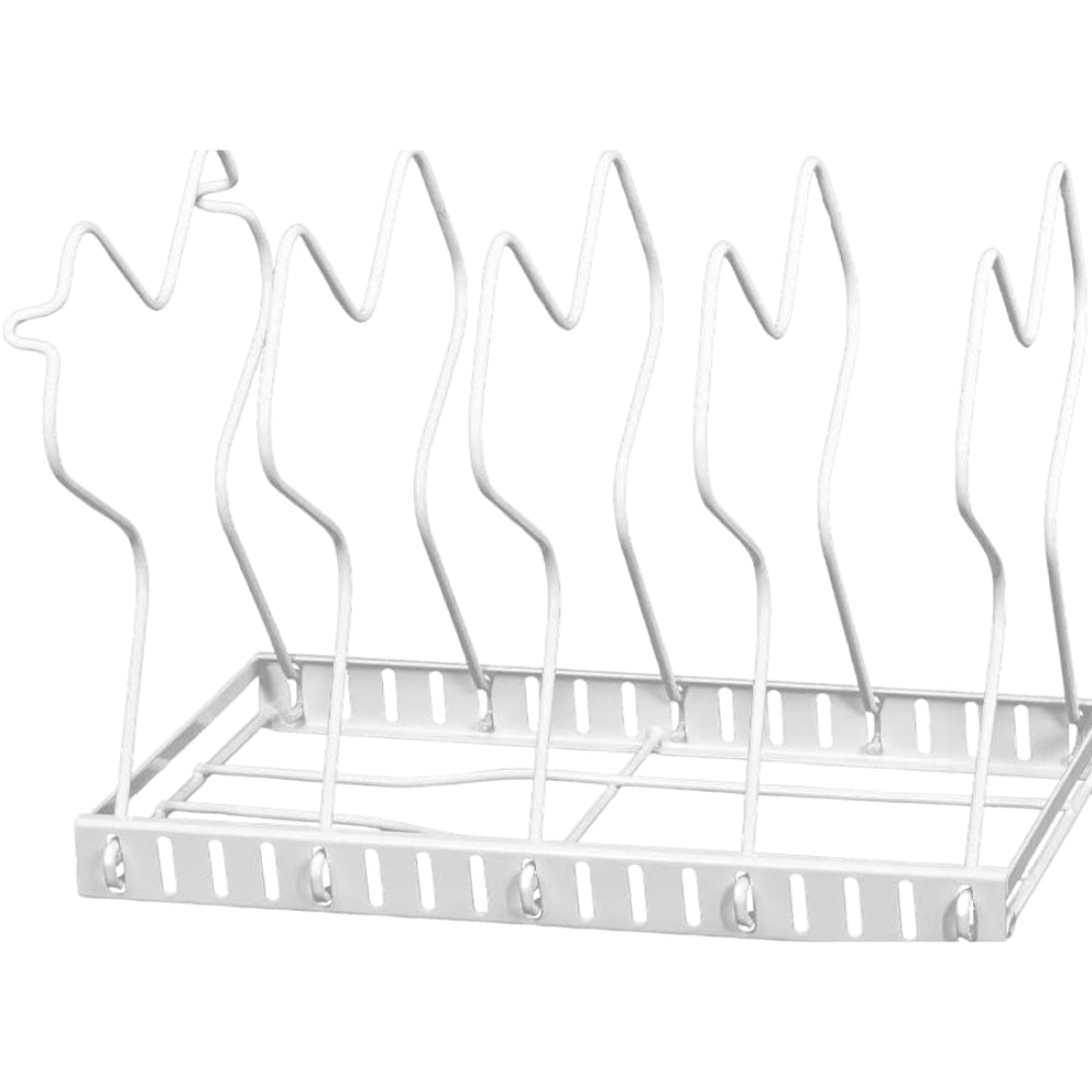 Deahun Mainstays White Wire Organization Rack-Use Vertical or Horizontal-Pantry-Kitchen