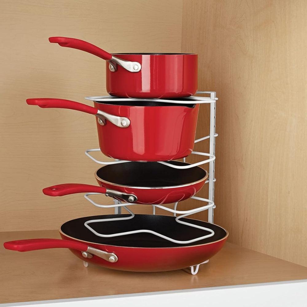 Deahun Mainstays White Wire Organization Rack-Use Vertical or Horizontal-Pantry-Kitchen