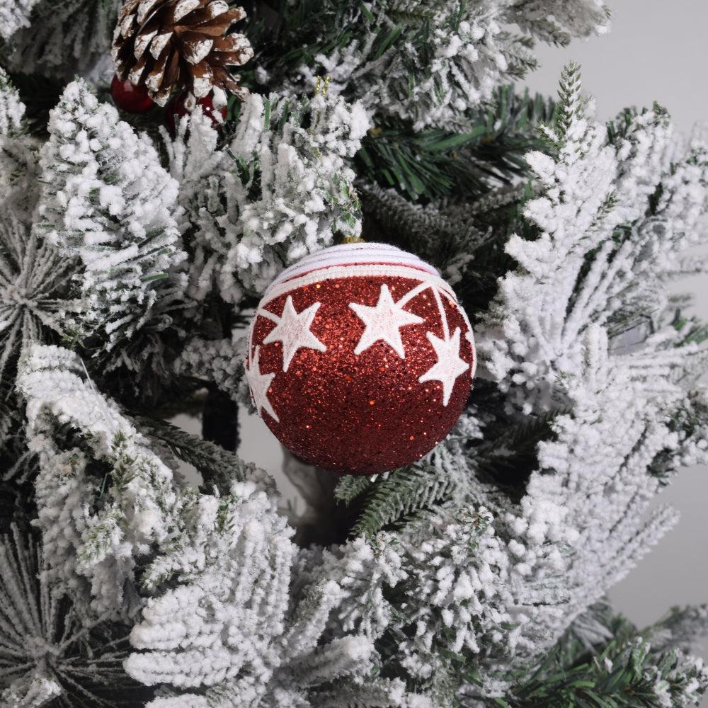 Decor Christmas Balls Red Decoration For Christmas Tree Pendant Decoration Color Foam Hanging Christmas Tree Ornament 3PCS