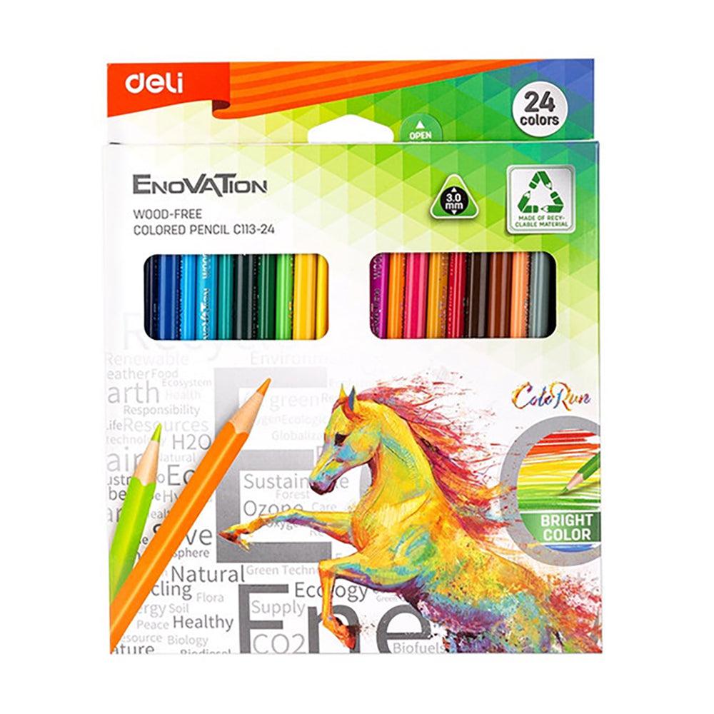 Deli Enovation Wood-Free Colorede Pencil C113-24