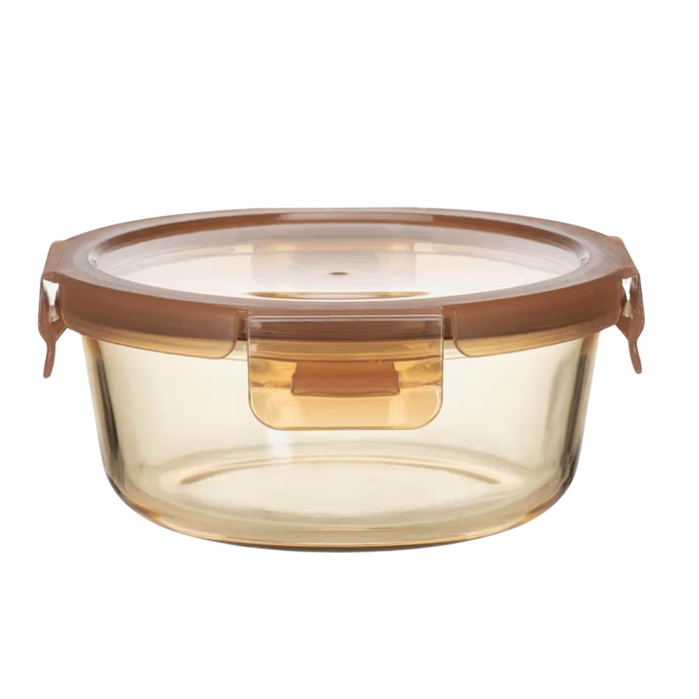 Deli Glass Ware 915Ml Round Glass Food Container with Pp Lid