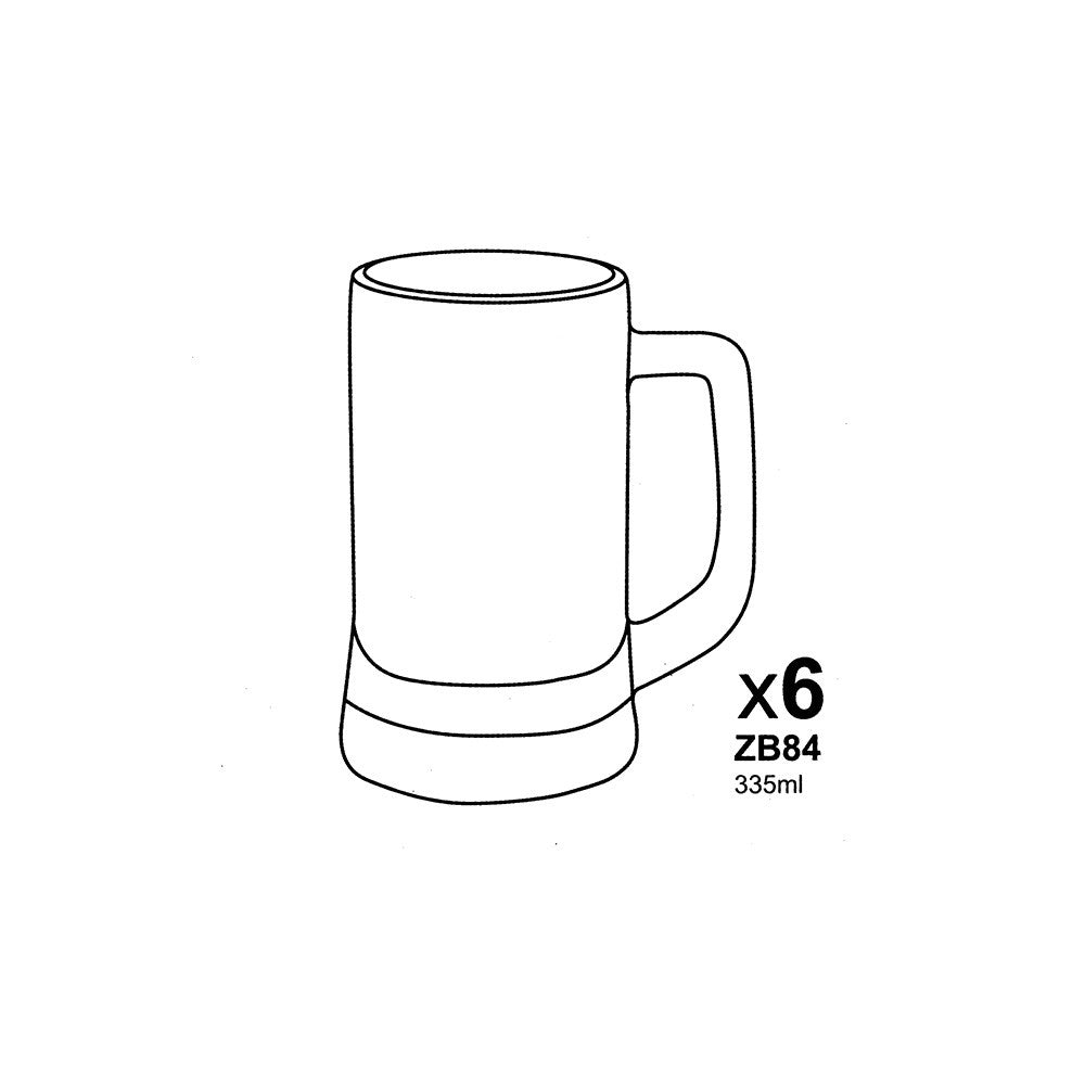 Deli Glassware 6 Pcs 335ml