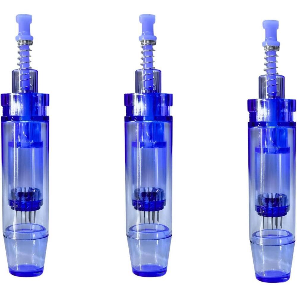 Derma Pen 12 Pin Needle Cartridge Tip- Pack of 100 | Blue
