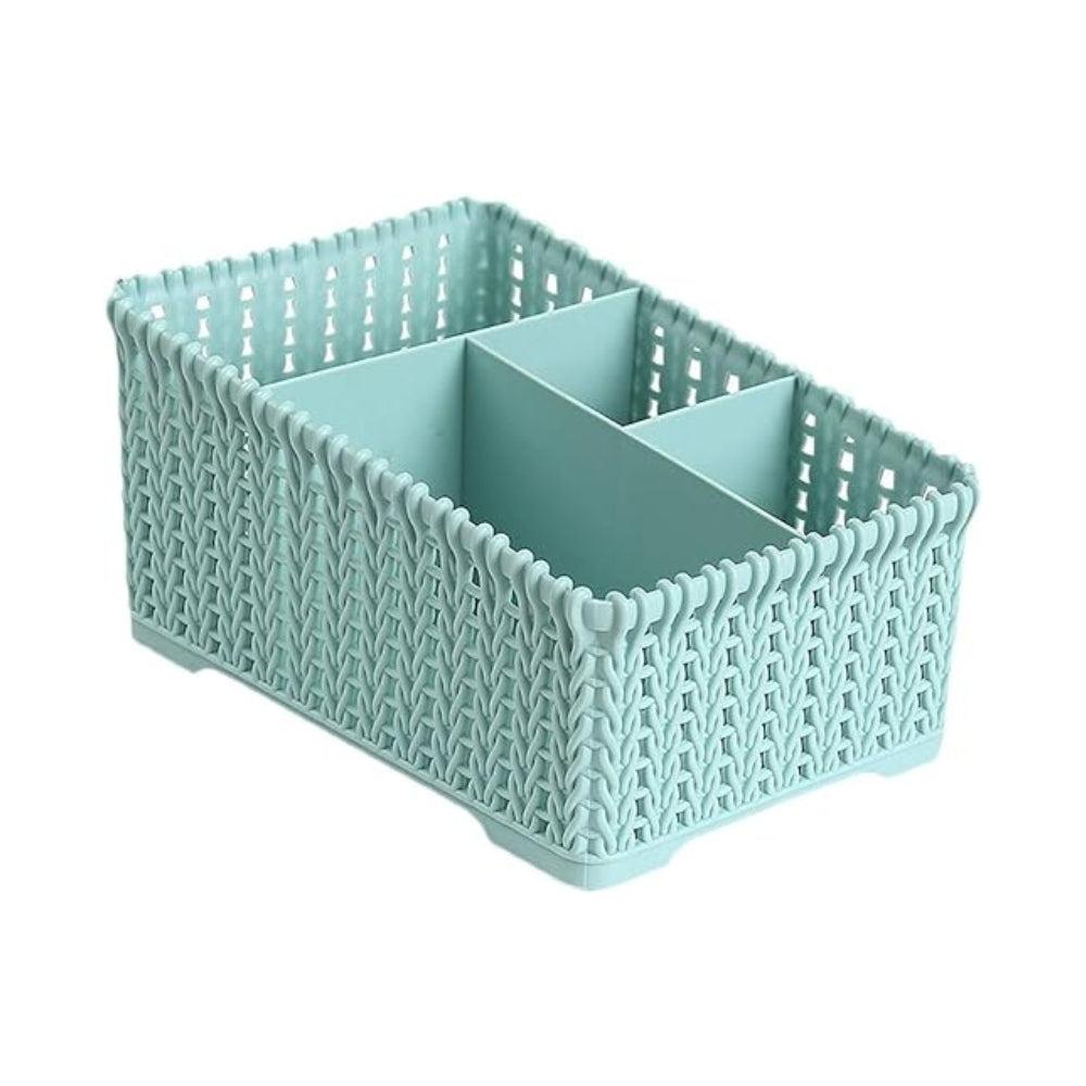Desktop Storage Basket Organizer For Cosmetics, Knives, Forks, Debris Classification. Plastic Box Organizer For Jewelry, Scarves, Socks, And Other Items. Perfect For Storage And Organization