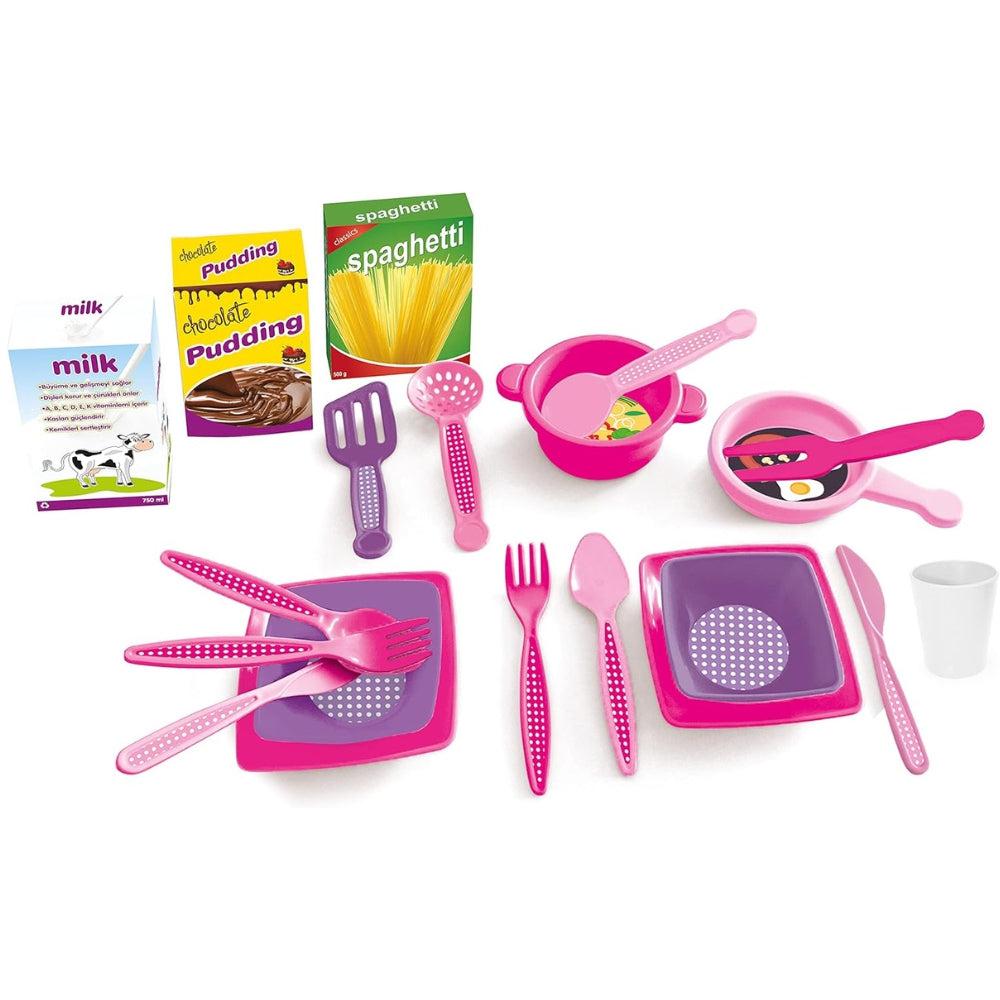 Dolu Toys - Unicorn Kitchen Complete Playset With 20 Accessories