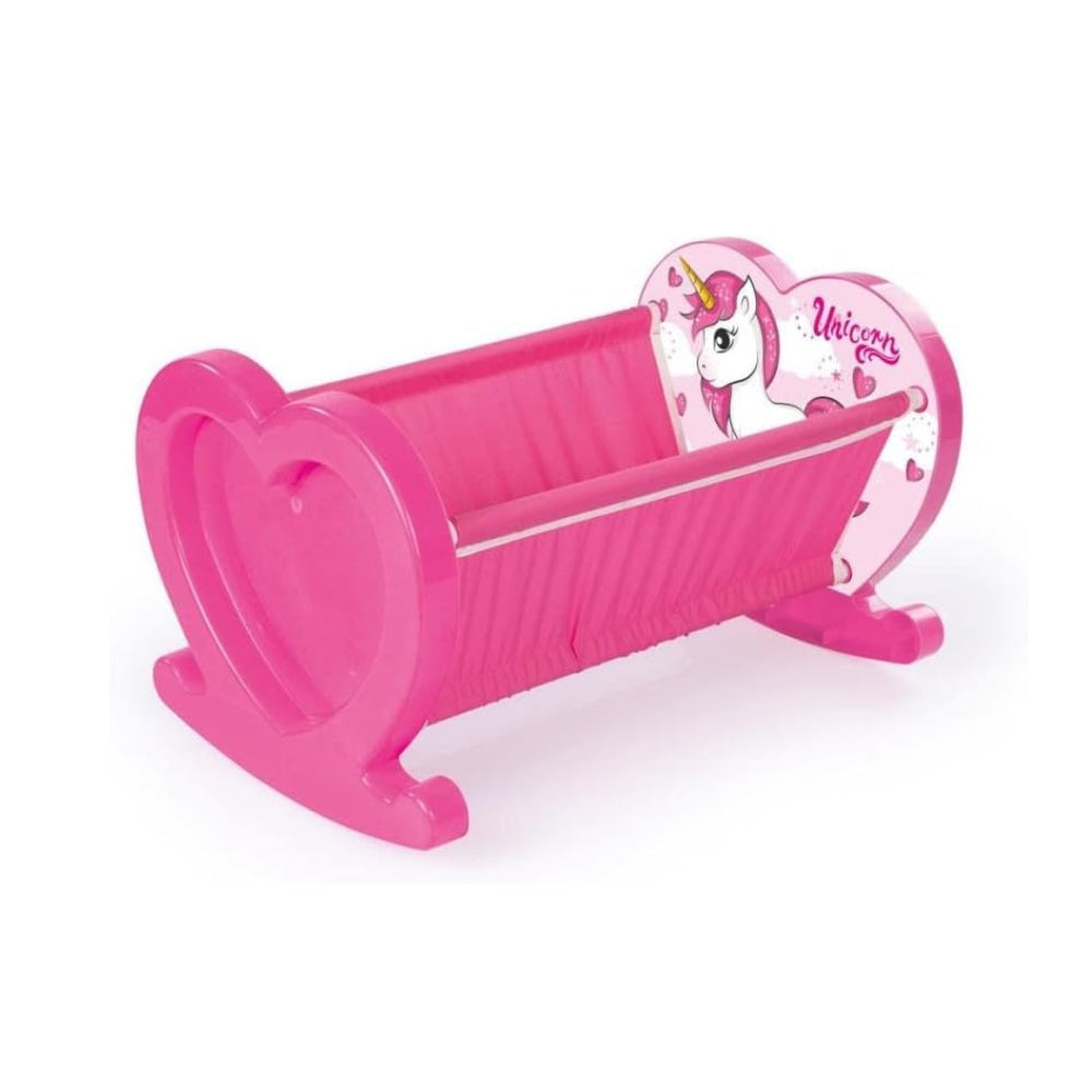 Dolu Unicorn Pink My First Doll Cradle