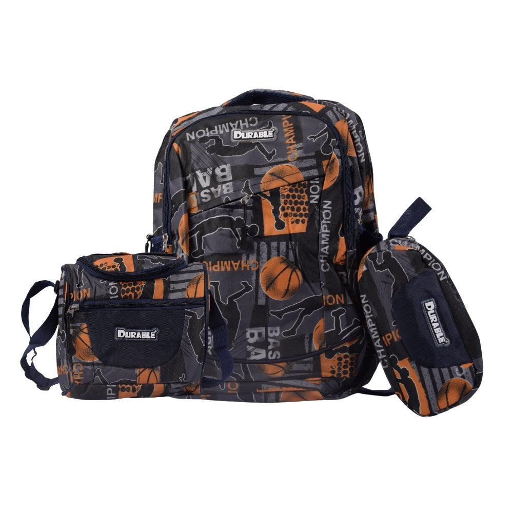 Durable Basketball Themed Backpack Set