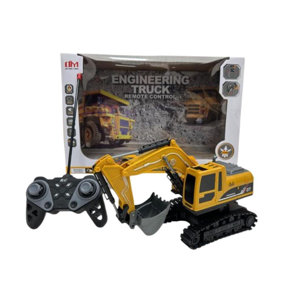 ENGINEERING EXCAVATOR WITH LIGHT AND REMOTE CONTROL