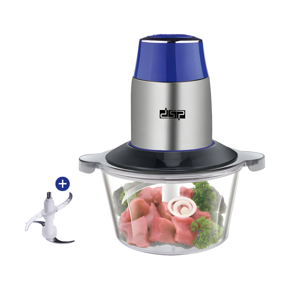 Electric Meat Grinder With Stainless Steel Slices 1.7L Food Chopper Processor Grinder 2 Speeds For Vegetable Nuts 220v 300W